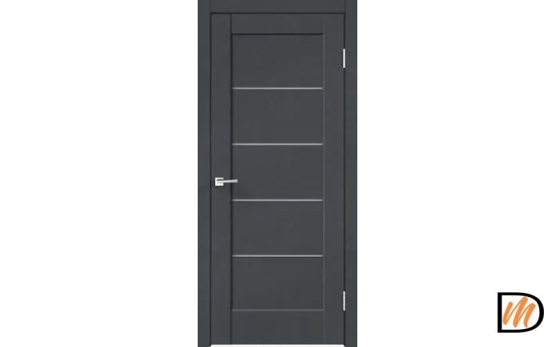 Дверное полотно SoftTouch SoftTouch PREMIER 1 600х2000 цвет Ясень графит структурный стекло Мателюкс Левое/Правое VD1030013