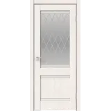 Дверное полотно ECO FLEX CITY 22 600х2000 Цвет Дуб Бьянко стекло РОМБ малый светлый Левое/Правое VD1040428