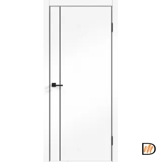 Дверное полотно SoftTouch TECHNO BLACK MV1 600х2000 цвет Ясень белый структурный Левое/Правое VD1100244