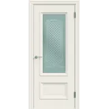 Дверное полотно Эмаль LEDO 1 2V 900х2000 цвет Слоновая кость стекло Мателюкс Престиж Правое VD1190192