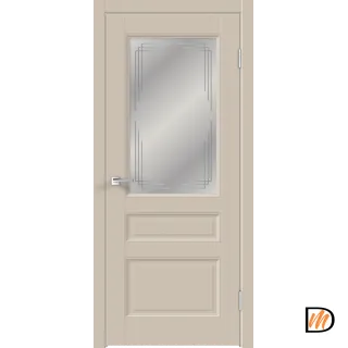Дверное полотно EMALUX VILLA 3V 900х2000 цвет Кварцит стекло Грани Мателюкс Левое/Правое VD1291405