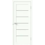 Дверное полотно EMALUX LINEA 1 900х2000 цвет Белый Опал стекло Мателюкс Левое/Правое VD1292789