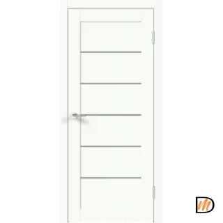 Дверное полотно EMALUX LINEA 1 900х2000 цвет Белый Опал стекло Мателюкс Левое/Правое VD1292789