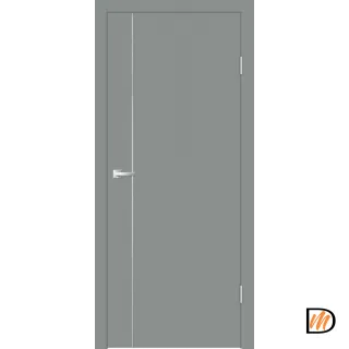 Дверное полотно EMALUX Galant M1 600х2000 цвет Серый Агат Левое/Правое VD1300177