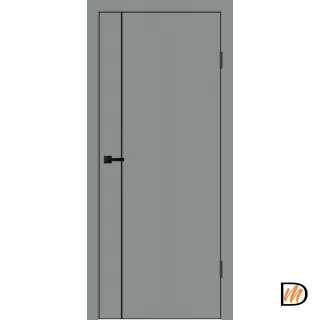 Дверное полотно EMALUX Galant M1 700х2000 цвет Серый Агат Левое/Правое VD1300180