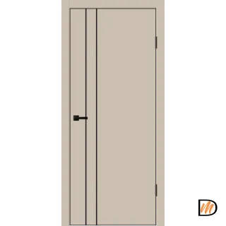 Дверное полотно EMALUX TECHNO BLACK M2 600х2000 цвет Кварцит Левое/Правое VD1300325