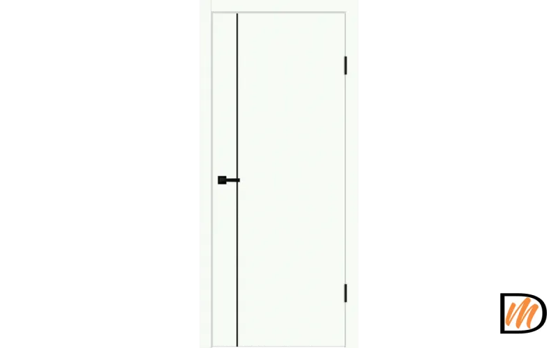 Дверное полотно EMALUX Galant M1 800х2000 цвет Белый Опал Левое/Правое VD1300541