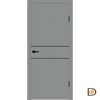 Дверное полотно EMALUX Galant H2 800х2000 цвет Серый Агат Левое/Правое VD1300955