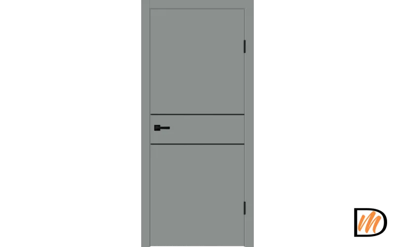 Дверное полотно EMALUX Galant H2 800х2000 цвет Серый Агат Левое/Правое VD1300955
