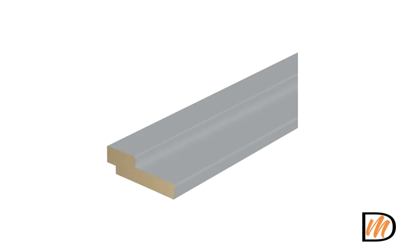 Коробка 70х28 Ламинат цвет Серый в цвет RAL7040 2 стойки и перекладина 1000мм Левое/Правое VD350357