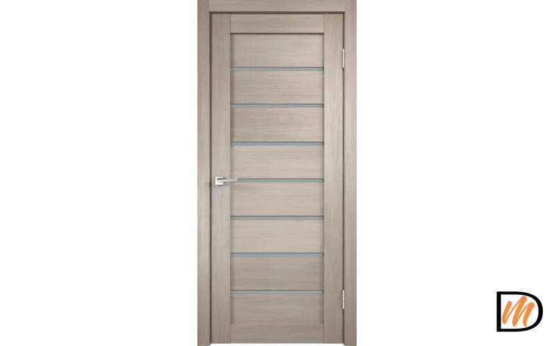 Дверное полотно 3D FLEX UNICA 1 700х2000 цвет Капучино стекло Лакобель черное Левое/Правое VD500752