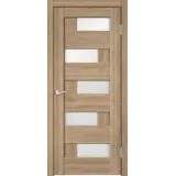 Дверное полотно Экошпон PREMIER 5 700х2000 цвет Дуб Европейский стекло Лакобель белое Левое/Правое VD800200