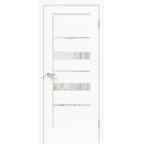 Дверное полотно Экошпон PREMIER 23 700х2000 цвет Белый Эмалит стекло Зеркало с двух сторон Левое/Правое VD805160