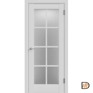 Дверное полотно Экошпон ALTO 13 600х2000 цвет Серый Эмалит стекло Мателюкс Левое/Правое VD812365