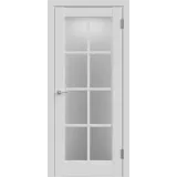 Дверное полотно Экошпон ALTO 13 700х2000 цвет Серый Эмалит стекло Мателюкс Левое/Правое VD812366