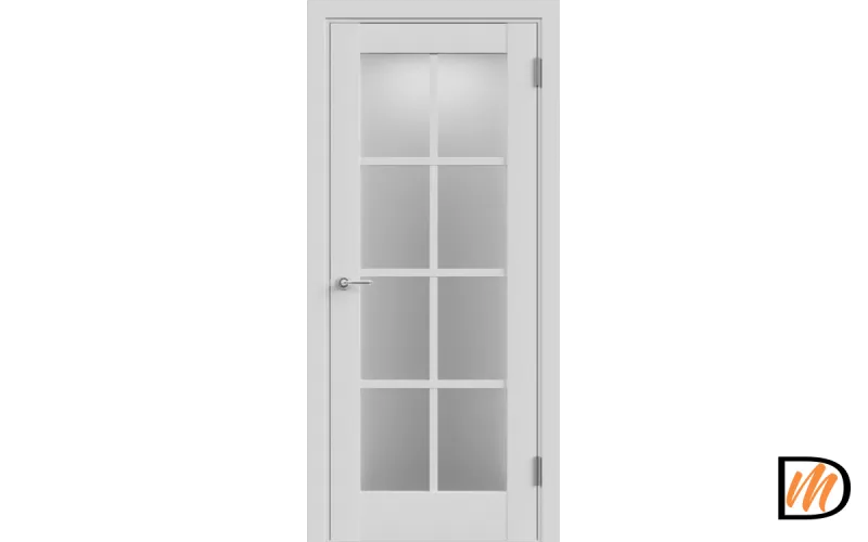 Дверное полотно Экошпон ALTO 13 700х2000 цвет Серый Эмалит стекло Мателюкс Левое/Правое VD812366