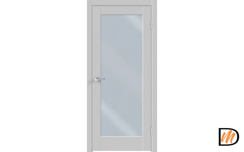 Дверное полотно Экошпон ALTO 4Z 900х2000 цвет Серый Эмалит филенка + зеркало Левое/Правое VD813239