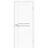 Дверное полотно Экошпон NEXT 2 700х2000 цвет Белый Эмалит стекло Мателюкс Левое/Правое VD820272