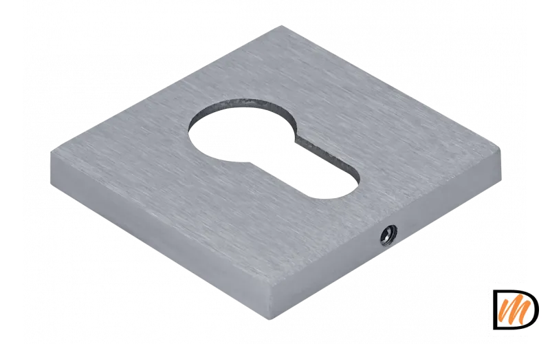 Накладка MH-KH-S6 SSC на квадратной розетке 6 мм евроцилиндр, цвет супер матовый хром