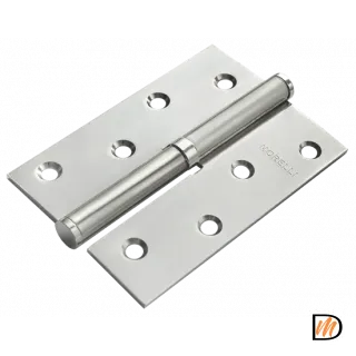 Петля карточная разъемная MSND 100X70X2.5 PC L с подшипником стальная левая, врезная, цвет хром