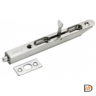 Шпингалет дверная OL160 SN, цвет никель матовый, сталь