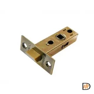 LP6-45 AB, защелка межкомнатная, с пластиковым язычком, цвет - античная бронза