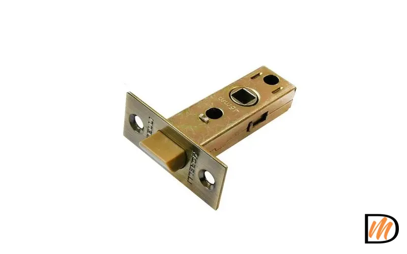 LP6-45 AB, защелка межкомнатная, с пластиковым язычком, цвет - античная бронза