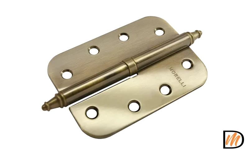 Петля разъемная MS-C 100X70X2.5 AB R правая скругленная, врезная, цвет бронза, сталь