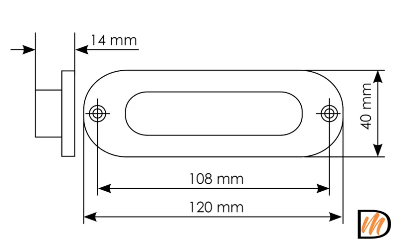 Ручка для раздвижных дверей MHS120 BL, цвет черный, ЦАМ
