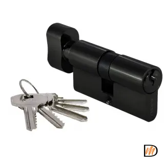 70CK BL,  ключевой цилиндр (70мм), цвет - черный