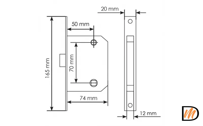 2070 PG, защелка сантехническая, цвет - золото