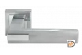 Ручка дверная JURA MH-43 SC/CP-S раздельная на квадратном основании, цвет мат.хром/хром, ЦАМ Light