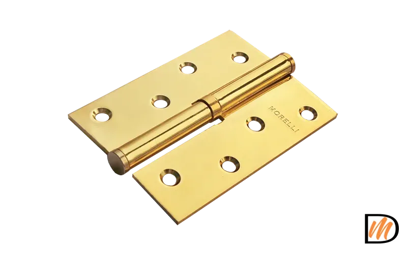 Петля карточная разъемная MSD 100X70X2.5 PG L стальная левая, врезная, цвет золото