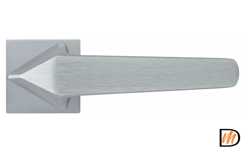 Ручка дверная SOUK MH-55-S6 SSC раздельная на квадратной розетке 6 мм, цвет суперматовый хром, ЦАМ Light
