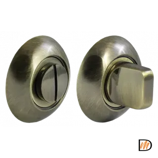 Завертка сантехническая MH-WC AB на круглой розетке цвет античная бронза