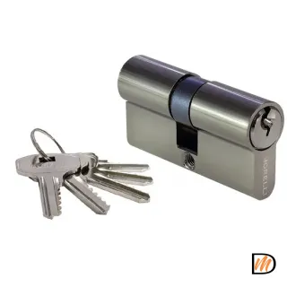 Цилиндровый механизм (личинка) 60C BN 60 мм с ключом, цвет черный никель