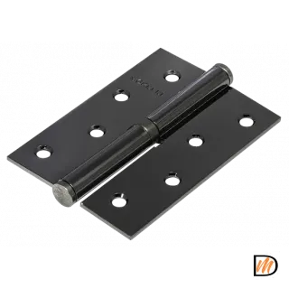 Петля карточная разъемная MSD 100X70X2.5 BN L стальная левая, врезная, цвет черный никель