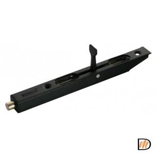 Задвижка дверная  L160 BL, цвет черный, сталь