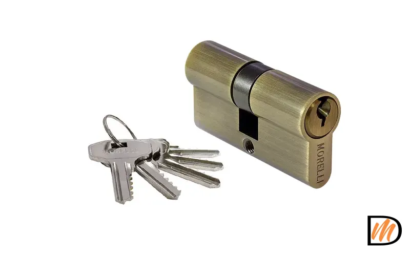 60C AB, ключевой цилиндр (60мм), цвет - античная бронза