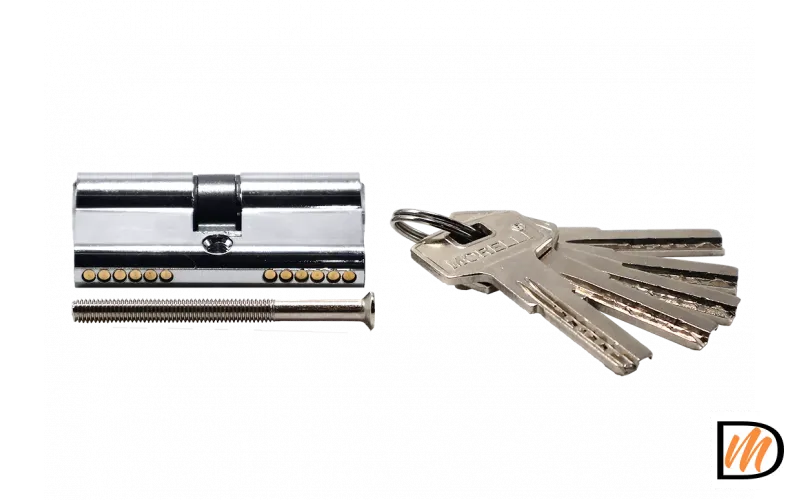 HS 60C PC, ключевой цилиндр высокой секретности (60мм), цвет - хром