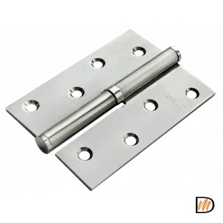 Петля разъемная стальная MSND 100X70X2.5 SC L с подшипником левая, врезная, цвет матовый хром, сталь