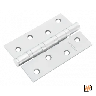 Петля универсальная карточная MS 100X70X2.5-4BB W стальная, врезная, цвет белый, сталь
