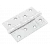 Петля универсальная карточная MS 100X70X2.5-4BB W стальная, врезная, цвет белый, сталь