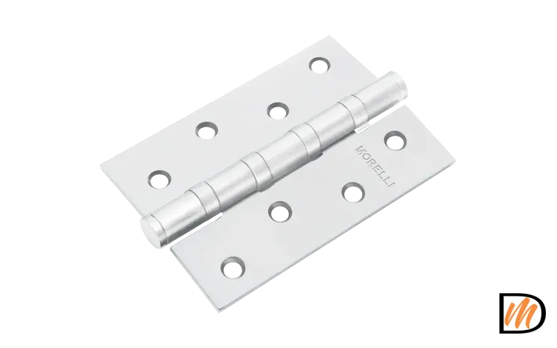 Петля универсальная карточная MS 100X70X2.5-4BB W стальная, врезная, цвет белый, сталь