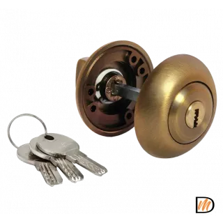 Завертка дверная MH-CYL COF с цилиндром, цвет кофе