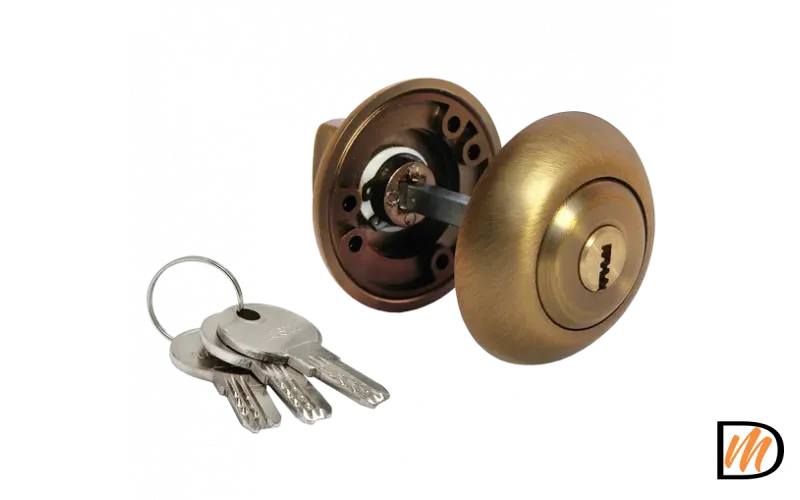 Завертка дверная MH-CYL COF с цилиндром, цвет кофе