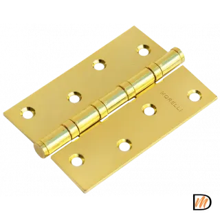 Петля универсальная MS 100X70X2.5-4BB PG стальная, врезная, цвет золото, сталь