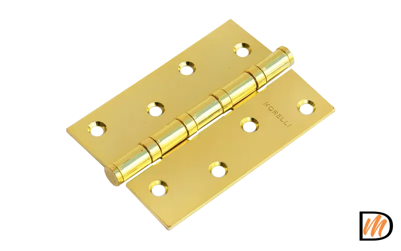 Петля универсальная MS 100X70X2.5-4BB PG стальная, врезная, цвет золото, сталь