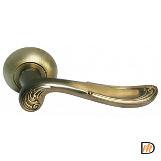 Ручка дверная GIUSEPPE MH-22 COF на круглом основании, цвет кофе, ЦАМ