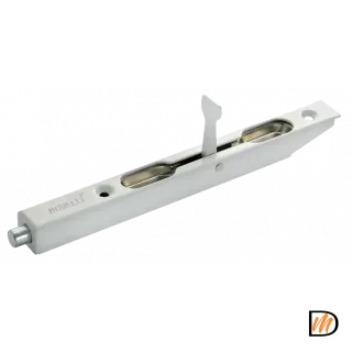 Шпингалет  дверной  L160 W, цвет белый, сталь